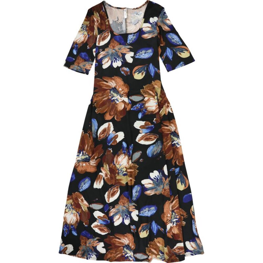 24seven Womens Plus Size Floral Maxi Dress, NWT